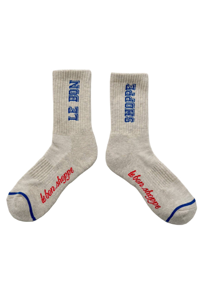 Preppy Socks - Ice/Blue