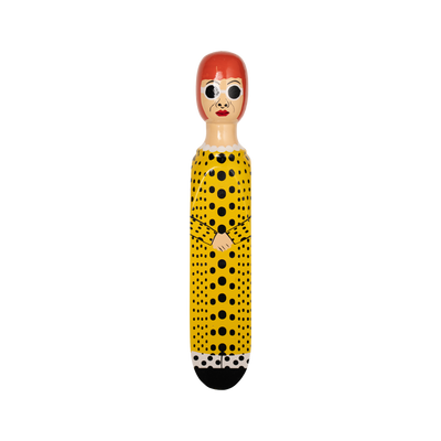 Wedgie Door Stopper - Yayoy - Yellow Polka Outfit