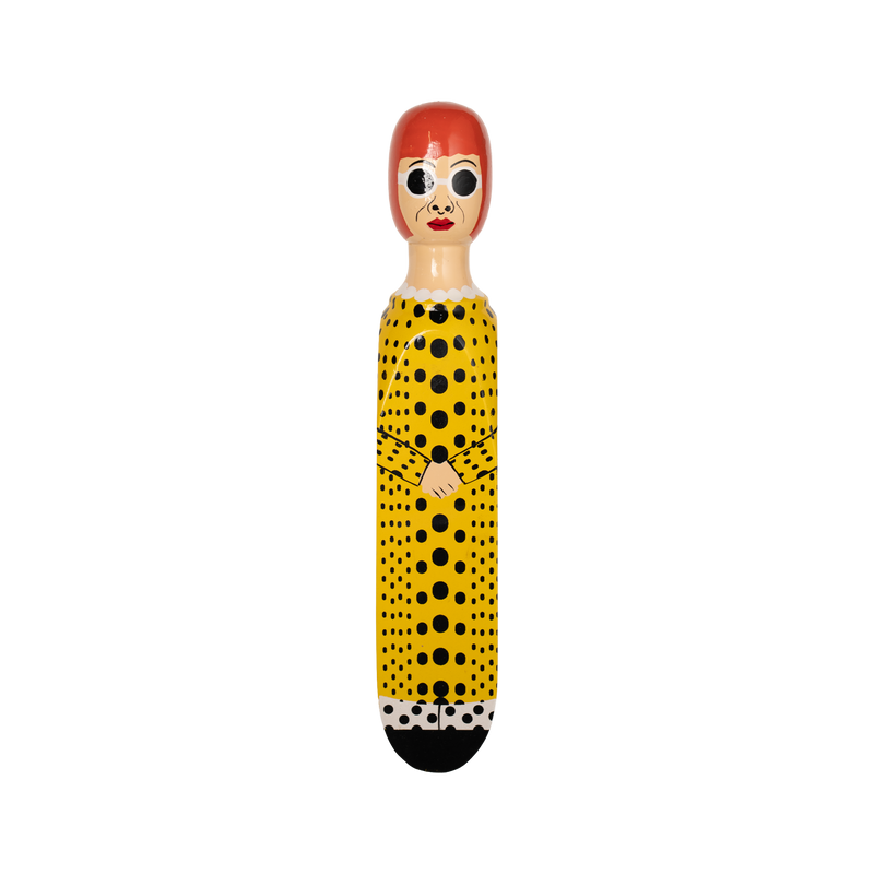 Wedgie Door Stopper - Yayoy - Yellow Polka Outfit