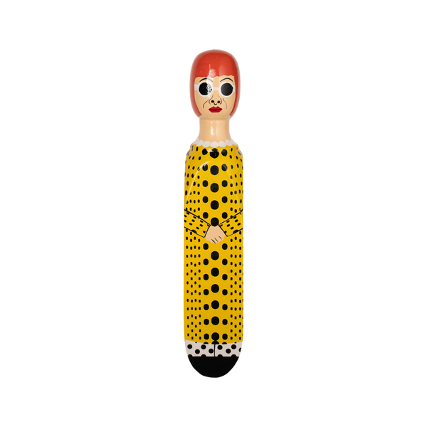 Wedgie Door Stopper - Yayoy - Yellow Polka Outfit