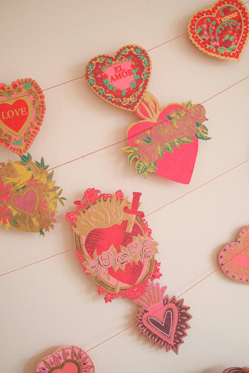 Hearts Sewn Garland