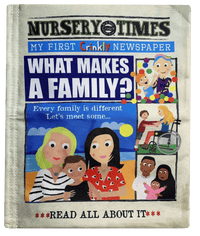 Crinkly Cloth Newspaper - What Makes A Family