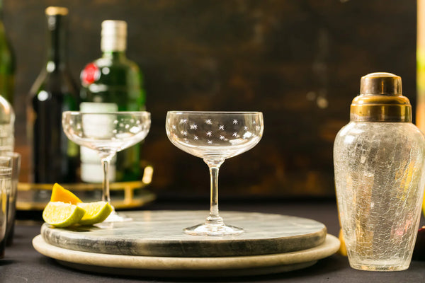 Cocktail Glasses - Set of 4 - Stars