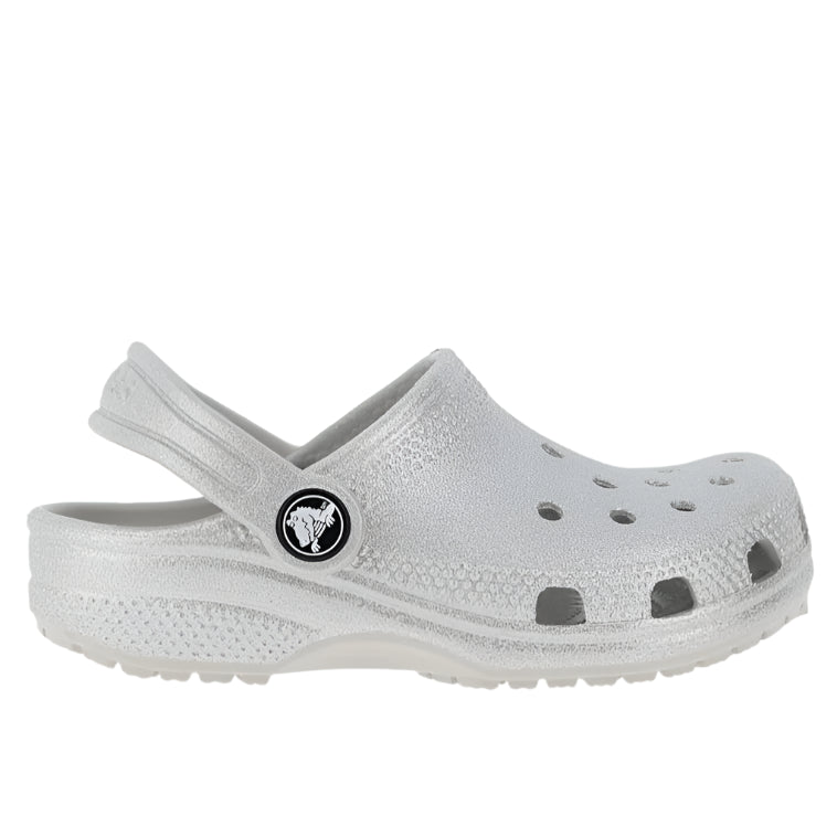 Toddler Classic Clogs - Silver Glitter