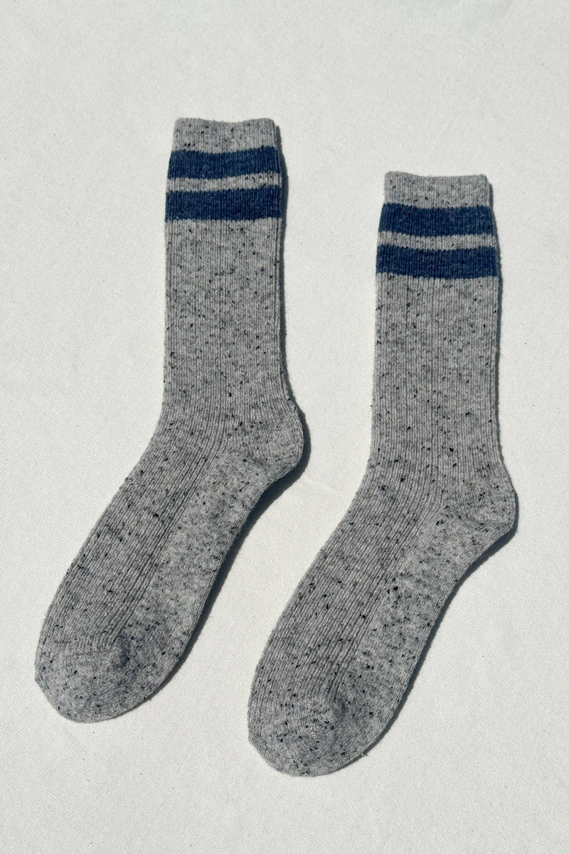 Snow Varsity Socks - Grey / Blue
