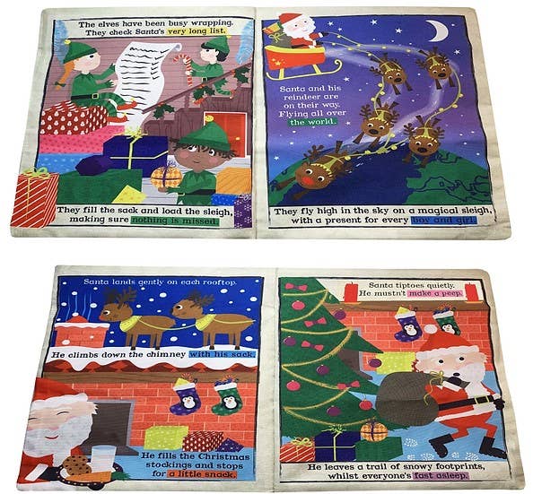 Nursery Times Crinkly Newspaper - A Busy Night For Santa