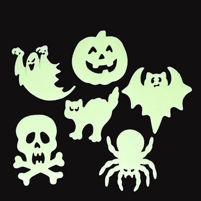 Rex London UK - Glow in the dark stick-on shapes (box of 12) - Spooky