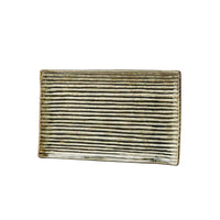 Sushi Plate Green Contour Glaze 24cm