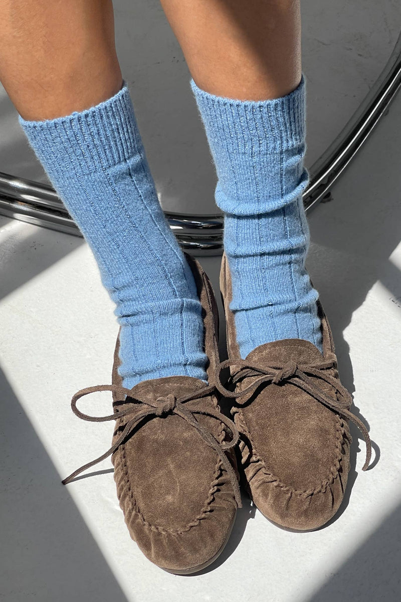 Classic Cashmere Socks - Bluebell