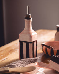 Ceramic Olive Oil Dispenser 475 ml – Pink Chocolate