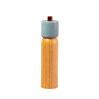 Large Salt & Pepper Grinder - Light Blue & Burgundy