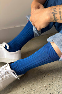 His Socks - Cobalt