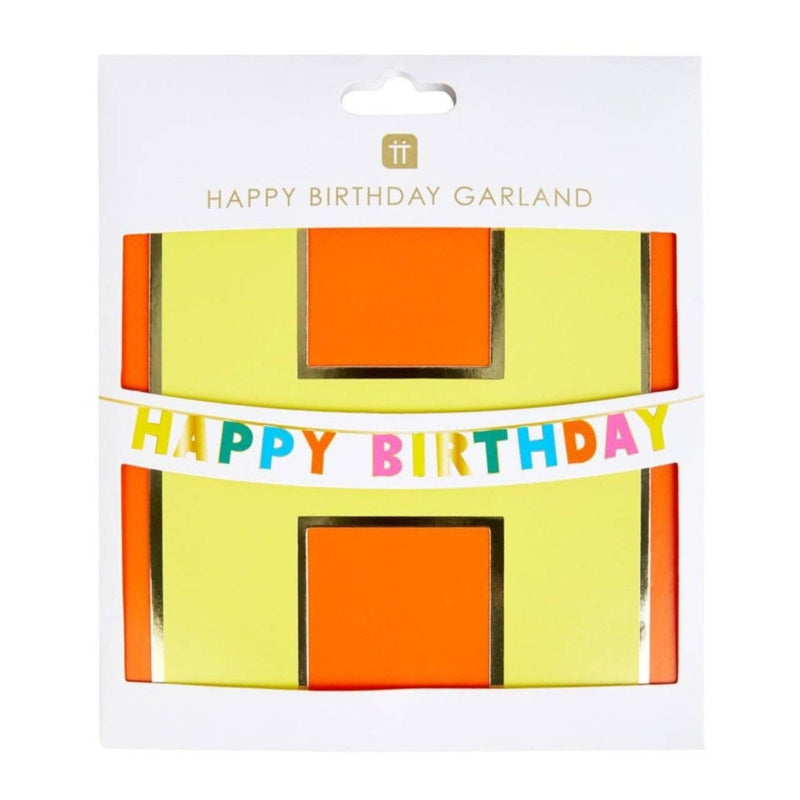 Rainbow Happy Birthday Garland | 3m |