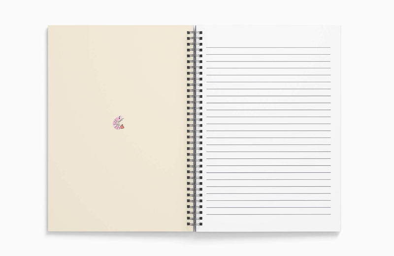 A5 Blank Wire Bound Notebook - Prawns