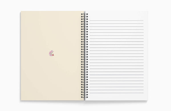 A5 Blank Wire Bound Notebook - Prawns