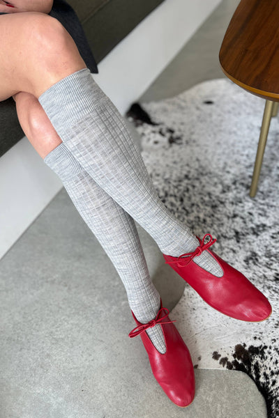 Le Bon Shoppe - Schoolgirl Socks - Grey Melange
