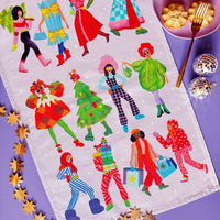 12 Slays of Christmas Tea Towel