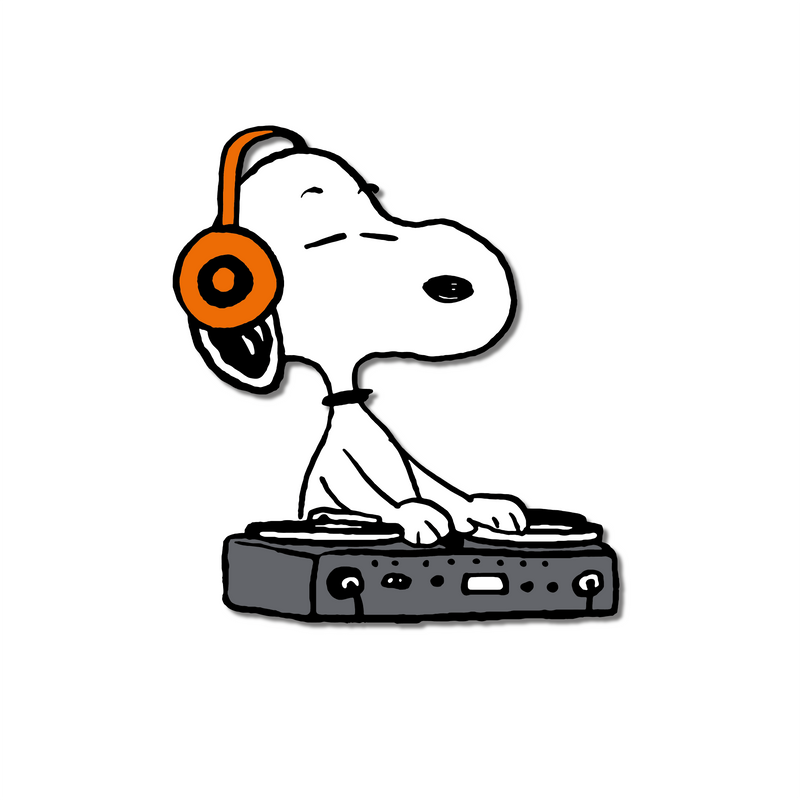 Peanuts Music is Life Pin - DJ