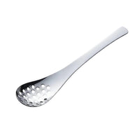 Tsubame Mirror Polished Stainless Steel Slotted Renge Spoon 18cm