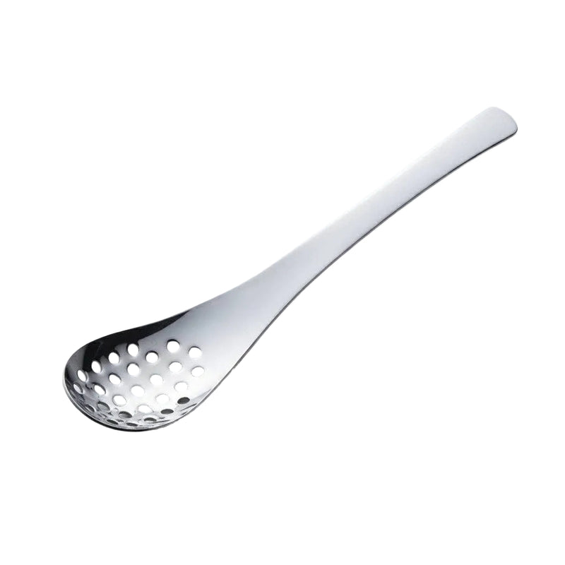 Tsubame Mirror Polished Stainless Steel Slotted Renge Spoon 18cm