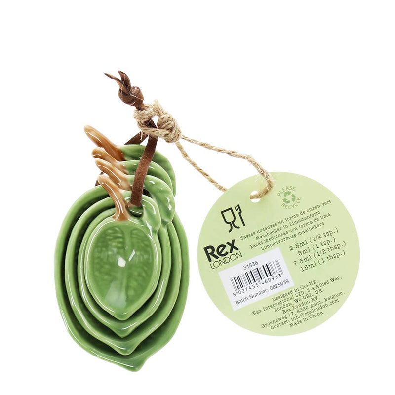 Ceramic Measuring Cup Set - Limes