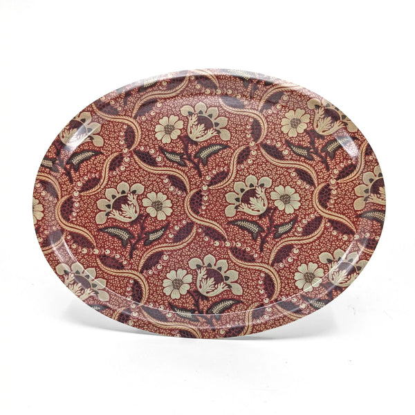 Oval Birch Wood Tray - Trellis