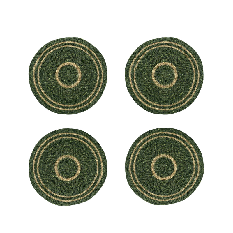 Seagrass Placemat - Olive Green / Natural