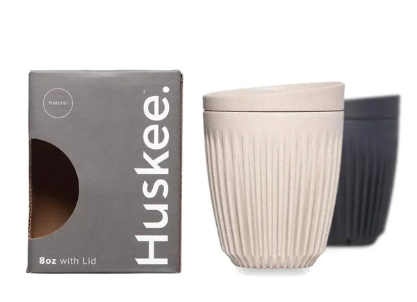 Huskee Cup & Lid 8oz - Natural