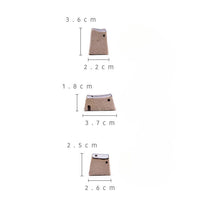 Gohobi Handmade Japanese Style Incense Holder – Zen Ceramic Incense Plug Tray: 3 mud houses