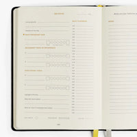 Productivity Planner Black - Time Tracking, Goals, Self-Care
