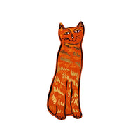Cat Tails Bookmark - Orange