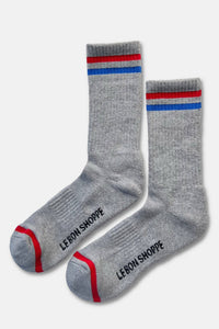 Extended Boyfriend Socks - Powder Blue