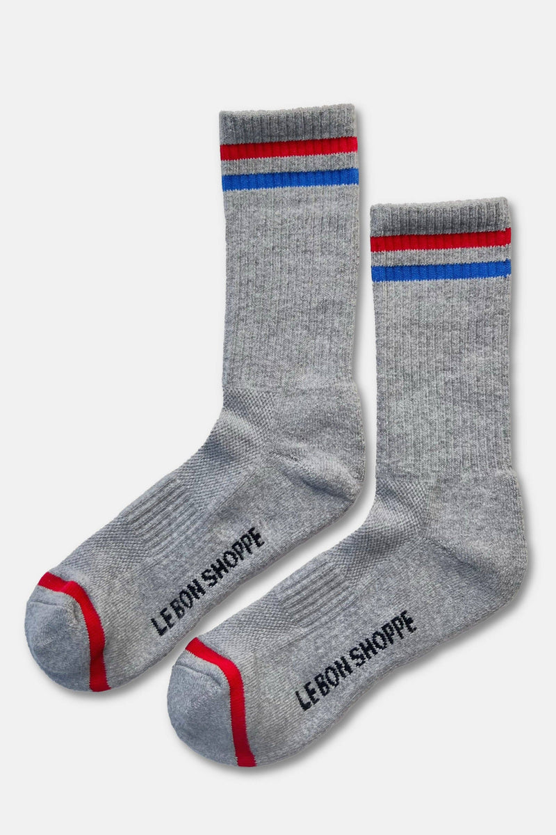 Extended Boyfriend Socks - Powder Blue