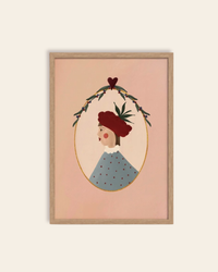 Queen of the Rodeo - Giclee Art Print - Raspberry: A3