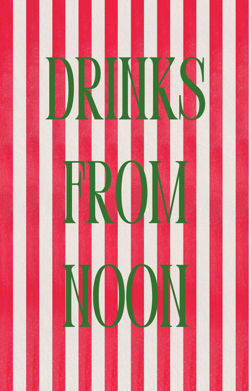 Drinks from Noon - Tennis Set Linen Teatowel