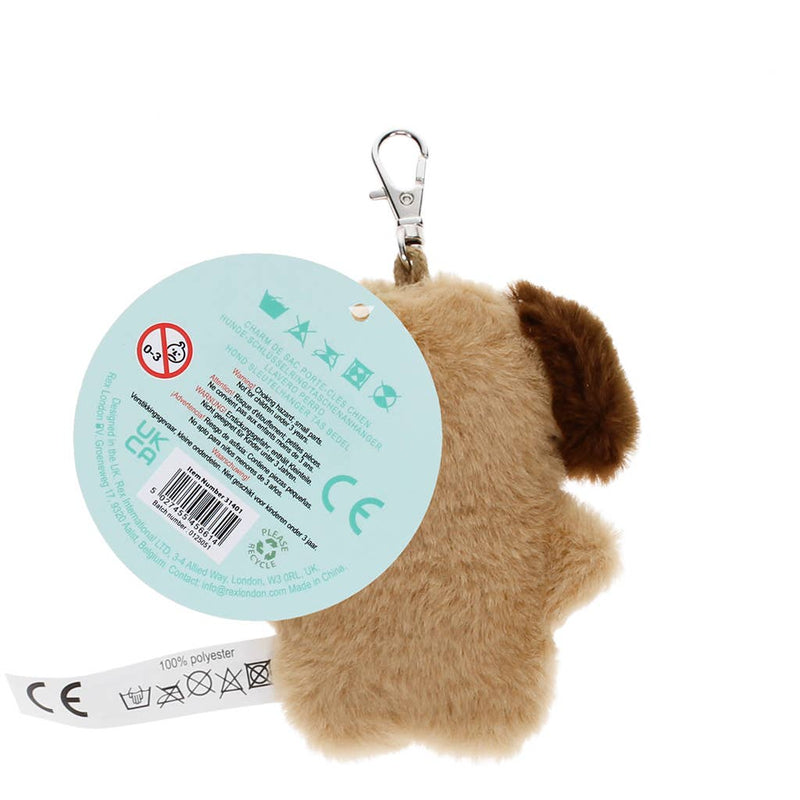 Fluffy keyring bag charm - Dog