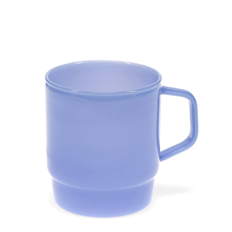 Stacking Glass Coffee Cup - Milky Blue