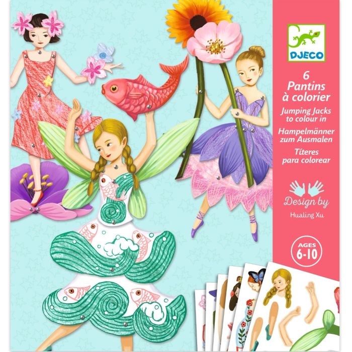 Fairies Jumping Jacks Puppet Transfer Craft Kit