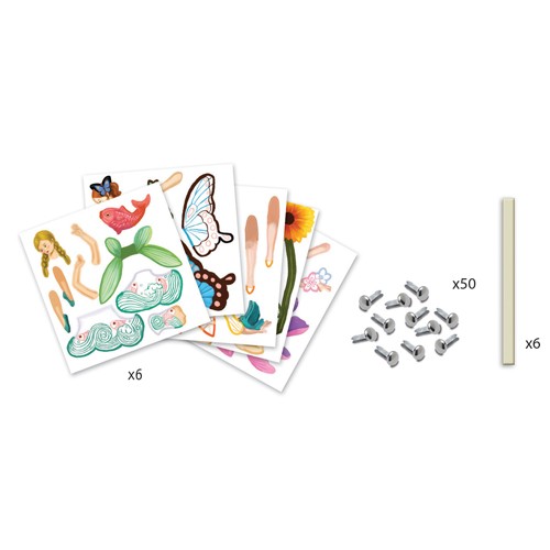 Fairies Jumping Jacks Puppet Transfer Craft Kit