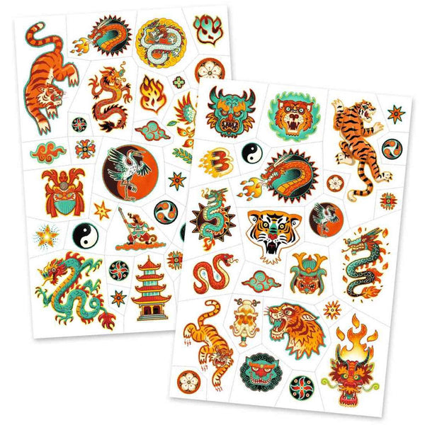 Djeco Temporary Tattoos - Martial Spirit