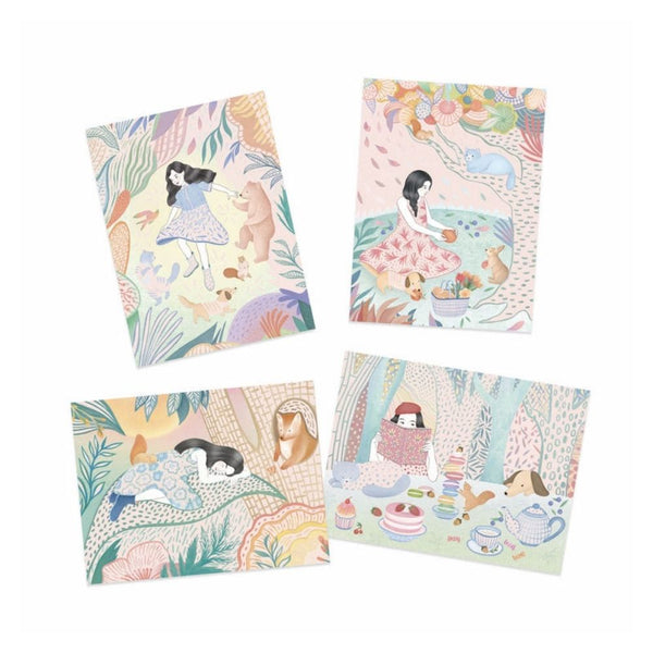 Pastel Scratch Boards - Picnic