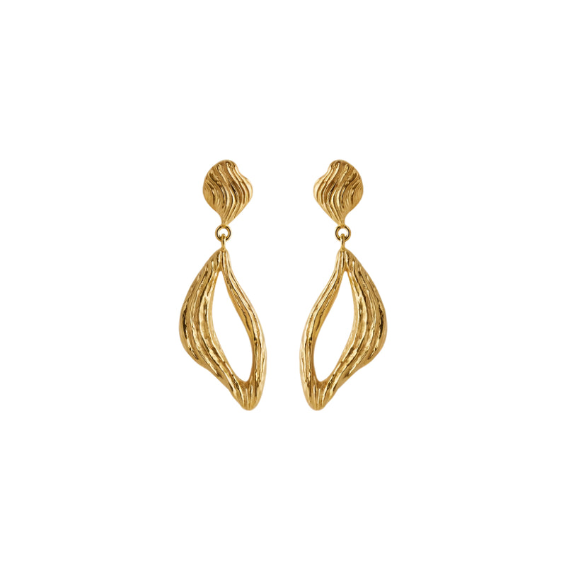 Flowing Dreams Earrings - Gold Plated
