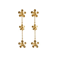 Wild Poppy Earrings - Gold Plated