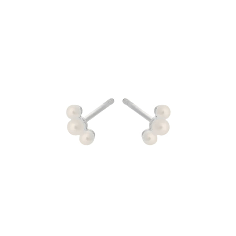 Ocean Pearl Earsticks - Silver