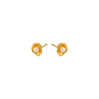 Hidden Pearl Earsticks - Gold Plated