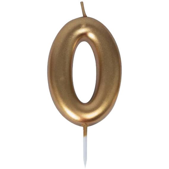 Gold Candle - Number 0