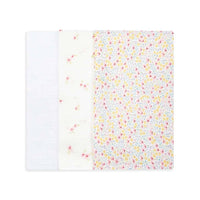 Avery Row - Muslin Squares, Set of 3 - Wildflower Garden