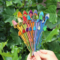 Mushroom Bookmark - Orange