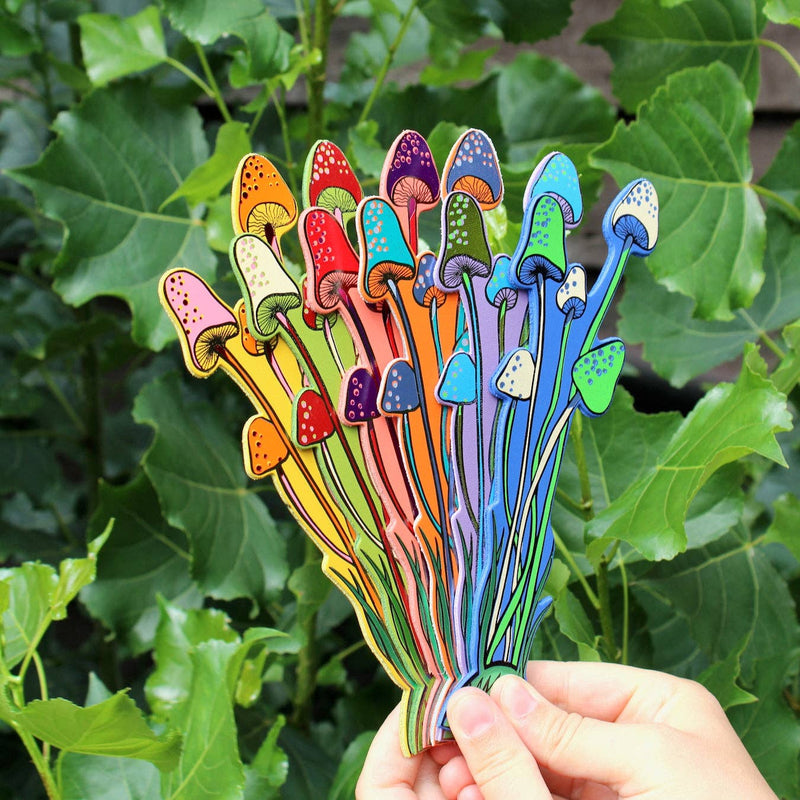 Mushroom Bookmark - Orange