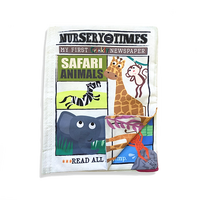 Nursery Times Crinkly Newspaper - Safari Animals